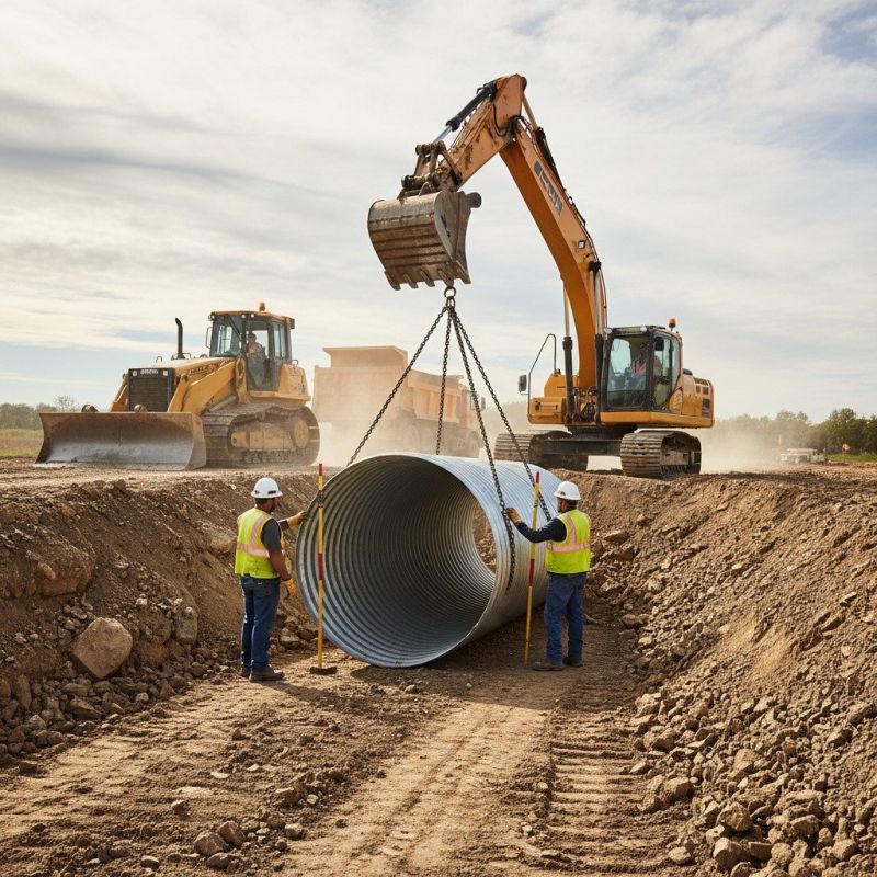 Collapsed Culvert Repair detail